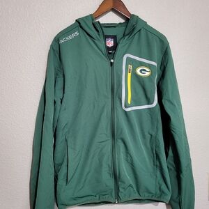 NFL Official Green Bay Packers Full-Zip Soft Shell Hoodie Football Sports Small